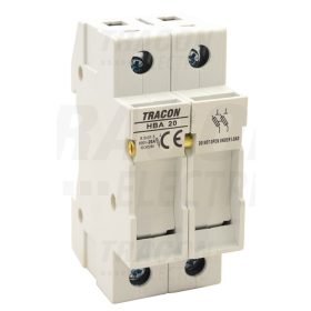   Tracon Szakaszolókapcsoló-biztosító hengeres bizt.hoz, maszkolható 20A, 8x32mm; Un=230V/400V