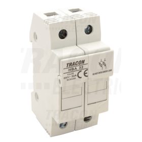   Tracon Szakaszolókapcsoló-biztosító hengeres bizt.hoz, maszkolható 32A, 10x38mm; Un=230V/400V