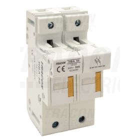   Tracon Szakaszolókapcsoló-biztosító hengeres bizt.hoz, maszkolható 50A, 14x51mm; Un=230V/400V