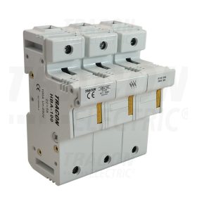   Tracon Szakaszolókapcsoló-biztosító hengeres bizt.hoz, maszkolható 100A, 22x58mm; Un=230V/400V