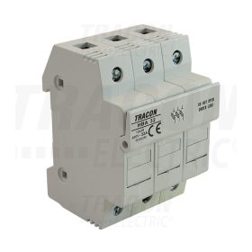   Tracon Szakaszolókapcsoló-biztosító hengeres bizt.hoz, maszkolható 32A, 10x38mm; Un=230V/400V