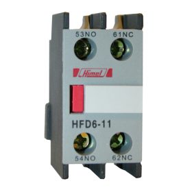   HFD6-11 Mágneskapcsoló kiegészítő Homlokoldali segédérintkező 1NO 1NC
