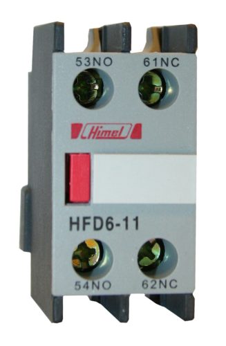 HFD6-11 Mágneskapcsoló kiegészítő Homlokoldali segédérintkező 1NO 1NC
