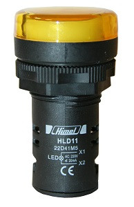 HLD11-22D Sárga Jelzőlámpa AC220V