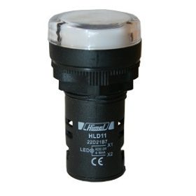HLD11-22D Fehér Jelzőlámpa AC220V