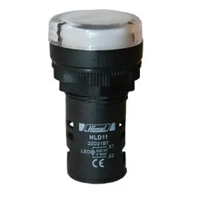 HLD11-22D Fehér Jelzőlámpa AC220V
