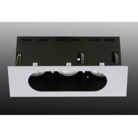   Modulux KF 003C GU5,3 MR16 12V süllyesztett tripla sport lámpatest