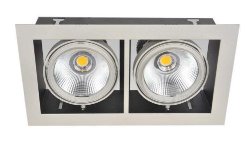 Modulux  SDL-1002/GY, álmennyezetbe süllyeszthető lámpatest működtető egység és fényforrás nélkül 