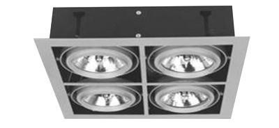 Modulux  SDL-1014/GY, álmennyezetbe süllyeszthető lámpatest működtető egység és fényforrás nélkül 