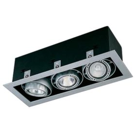   Modulux KF 003F GU10 MR16 230V süllyesztett tripla sport lámpatest