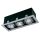 Modulux KF 003F GU10 MR16 230V süllyesztett tripla sport lámpatest
