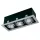 Modulux KF 003F GU10 MR16 230V süllyesztett tripla sport lámpatest
