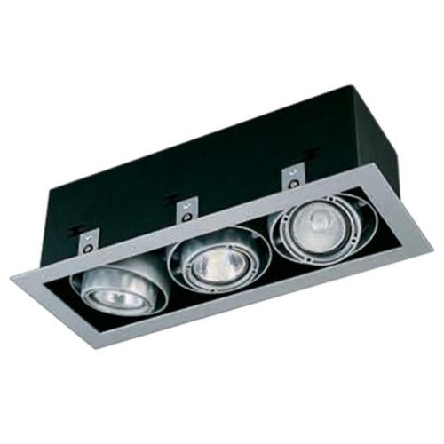 Modulux KF 003F GU10 MR16 230V süllyesztett tripla sport lámpatest
