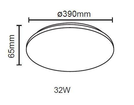 Modulux LEDA R LED 32W KEREK 2560LM 4000K 390MM 120° IP20 LÁMPA