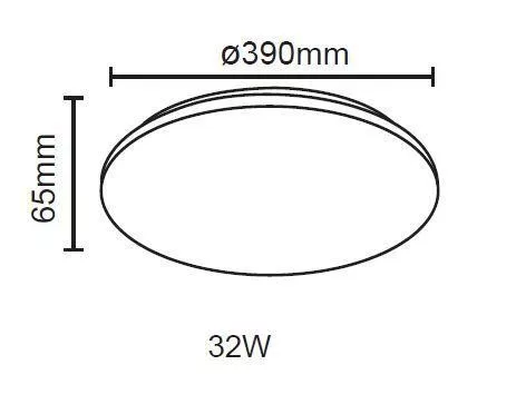 Modulux LEDA R LED 32W KEREK 2560LM 4000K 390MM 120° IP20 LÁMPA