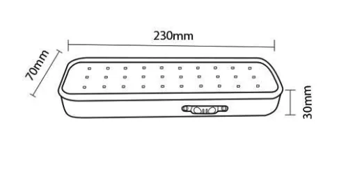 MLX JM 190LED KIJÁRATMUTATÓ 2W 4000K 180LM 120°3H állandó/készenléti IP20 OLDALFALI