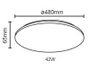 Modulux LEDA R LED 42W KEREK 3360LM 4000K 120°480MM IP20 LÁMPA