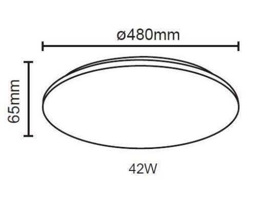 Modulux LEDA R LED 42W KEREK 3360LM 4000K 120°480MM IP20 LÁMPA