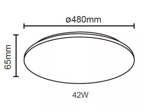 Modulux LEDA R LED 42W KEREK 3360LM 4000K 120°480MM IP20 LÁMPA