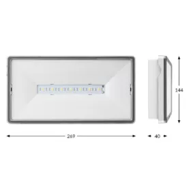 TM ONTEC S M1 180 M ST W IP65 kijáratmutató LED lámpatest