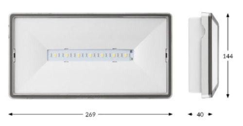 TM ONTEC S M1 180 M ST W IP65 kijáratmutató LED lámpatest