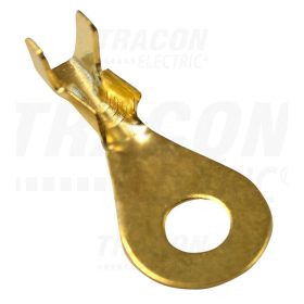   Tracon Sajtolható szigeteletlen szemes saru, sárgaréz 1-2,5mm2, M4