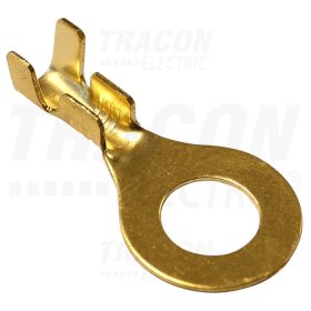   Tracon Sajtolható szigeteletlen szemes saru, sárgaréz 1-2,5mm2, M6