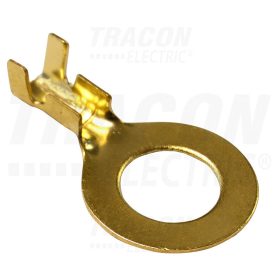   Tracon Sajtolható szigeteletlen szemes saru, sárgaréz 2,5-4mm2, M8