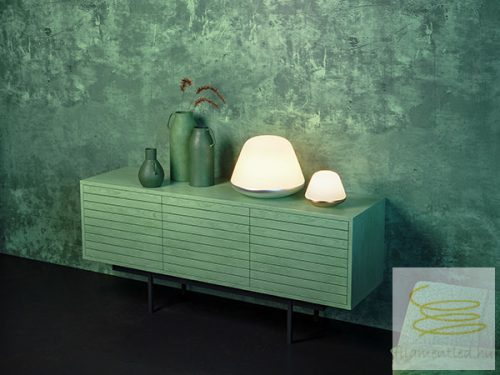 BLOOM SMALL TABLE LAMP D200 SATIN SILVER E27