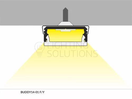 TOPMET LED profil BUDDY 14-01 F/Y 2000 mm eloxált