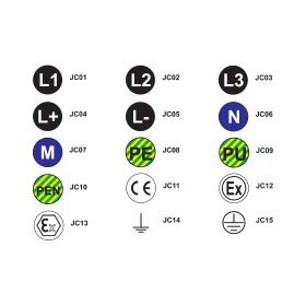 Tracon Jelölőcimke (öntapadós, L3), 30 db/A5 d=20 mm