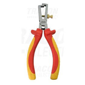   Tracon Univerzális csupaszoló, 1000V-ra szigetelt, sárga-piros nyél AC 1000V, L=160mm, 230g