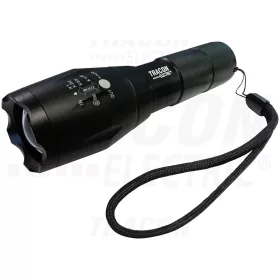   Tracon Akkumulátoros ledes kézi lámpa állítható fókusszal 4,5 W, 500 lm, 3 h, 3,7 V, 1500 mAh 18650 Li-Ion
