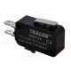 Tracon Helyzetkapcsoló, mikro, rugószáras  1×CO 10(3)A/230V, 15mm, 4,8x0,8 mm, IP00