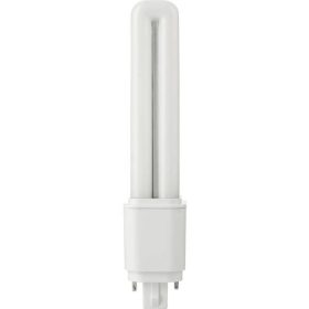   LED PLC G24D 2pin Glass T34x148 6W (PL-C, Dulux D 18W helyett) 850Lm 830 360° AC Non-Dim, 3000K