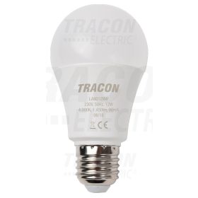  Tracon Gömb burájú LED fényforrás 230 V, 50 Hz, 12 W,4000 K, E27, 1450 lm, 250°, A60, EEI=A+