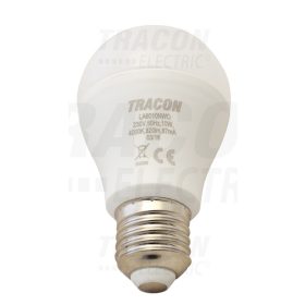   Tracon Fényerő-szabályozható gömb burájú LED fényforrás 230 V, 50 Hz, 10 W, 2700 K, E27, 800 lm, 250°, A60, EEI=A+