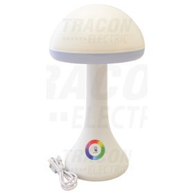   Tracon Gomba formájú LED dekor asztali lámpa 100-240 V, 50 Hz, 2,4 W, 4000 K