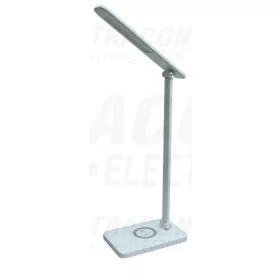   LED asztali lámpa,szab.fényerő,színhőm,vezetéknélk.töltő