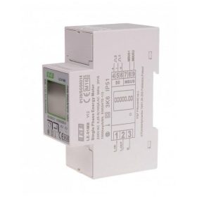   F&F Fogyasztásmérő DIN sínre, direkt egyfázisú MID hitelesített, LCD, M-busz, 2 modul
