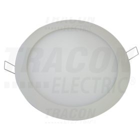   Tracon Beépíthető LED mélysugárzó, kerek, fehér 220-240 VAC; 6 W; 390 lm; D=118 mm, 4000 K; IP40, EEI=A