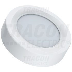   Tracon Falon kívüli LED mélysugárzó,kerek, SAMSUNG chippel 230 VAC; 6W; 480lm; D=120×120 mm, 4000 K; IP20, EEI=A+