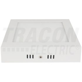   Tracon Falon kívüli, négyzetes LED lámpatest, fehér 220-240 VAC; 6 W; 350 lm; 120×120×39mm, 4000K; IP20, EEI=A