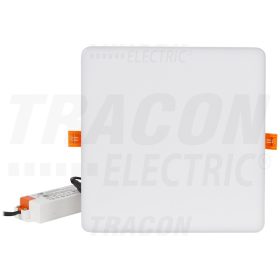   Tracon Védett, beépíthető LED mélysugárzó, négyzetes 230 VAC, 28 W, 4000 K, 2340 lm, IP66, EEI=A