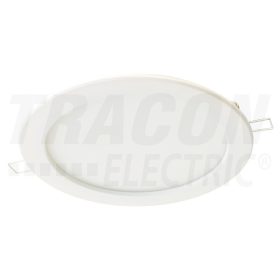   Tracon Védett, beépíthető LED mélysugárzó, fehér 230 VAC, 6 W, 4000 K, 390 lm, IP44, EEI=A