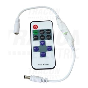   Tracon LED vezérlő; mini, távirányítóval 12-24 VDC, 12 A