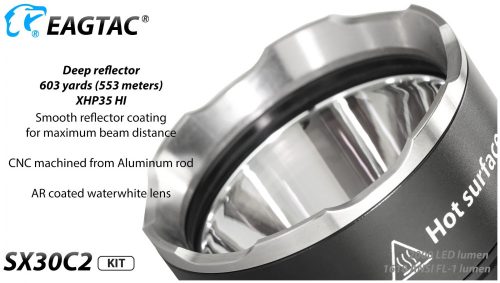 Eagletac Elemlámpa SX30C2 XP-L HI V2 NW