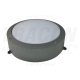 Tracon Védett fali LED lámpatest, porszórt, szürke 100-240 VAC; 40 W; 3000 lm; D=276 mm, 4000 K; IP65, EEI=A