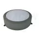 Tracon Védett fali LED lámpatest, porszórt, szürke 100-240 VAC; 40 W; 3000 lm; D=276 mm, 4000 K; IP65, EEI=A