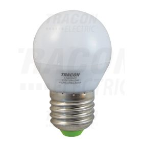   Tracon LED fényforrás 230 VAC, 5 W, 4000 K, E27, 370 lm, 250°, G45, EEI=A+